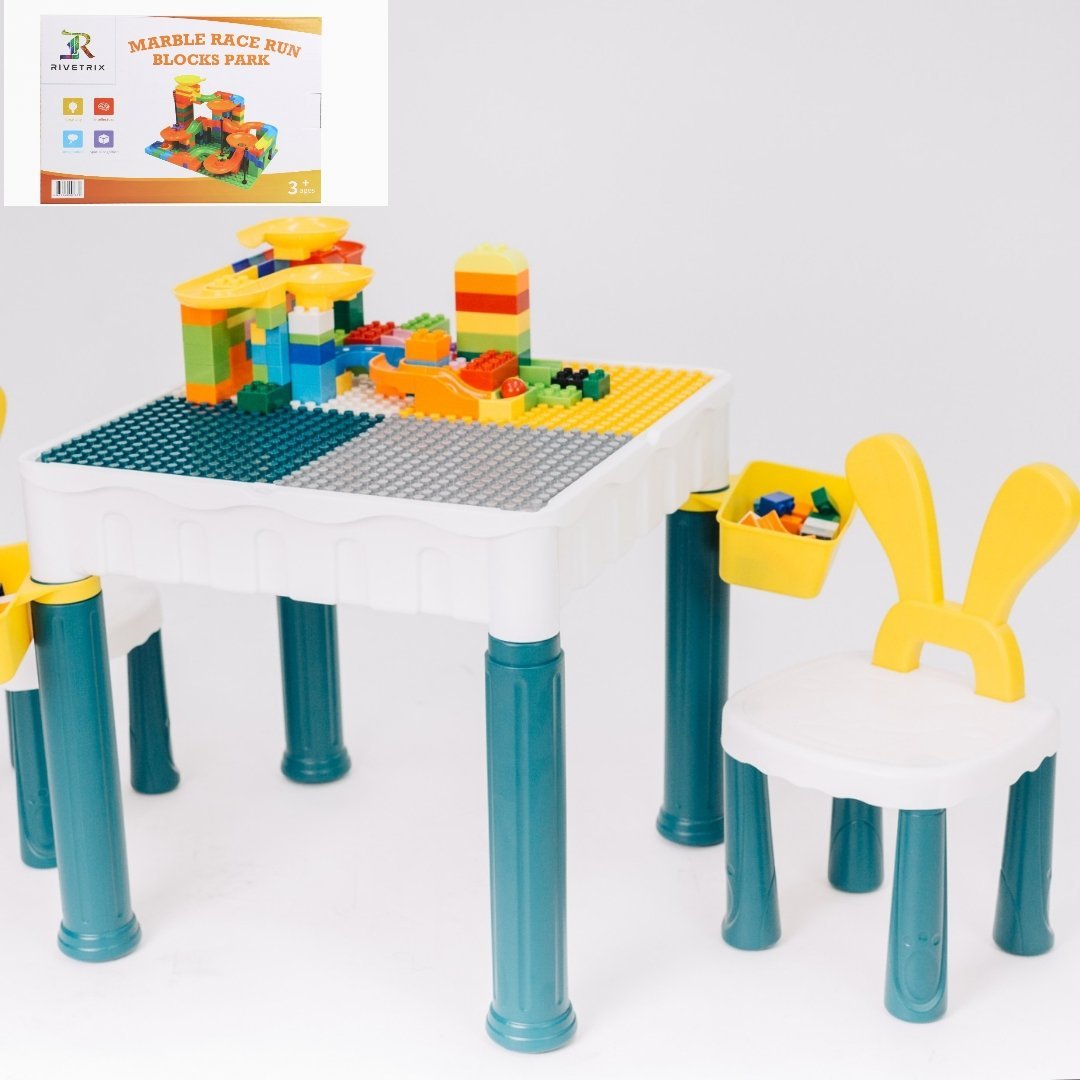 Rivetrix 4 in 1 multifunctional children activity table set - Rivetrix